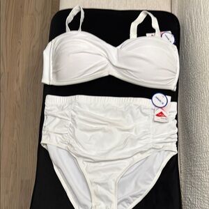 Swimsuit for all White Bikini Set